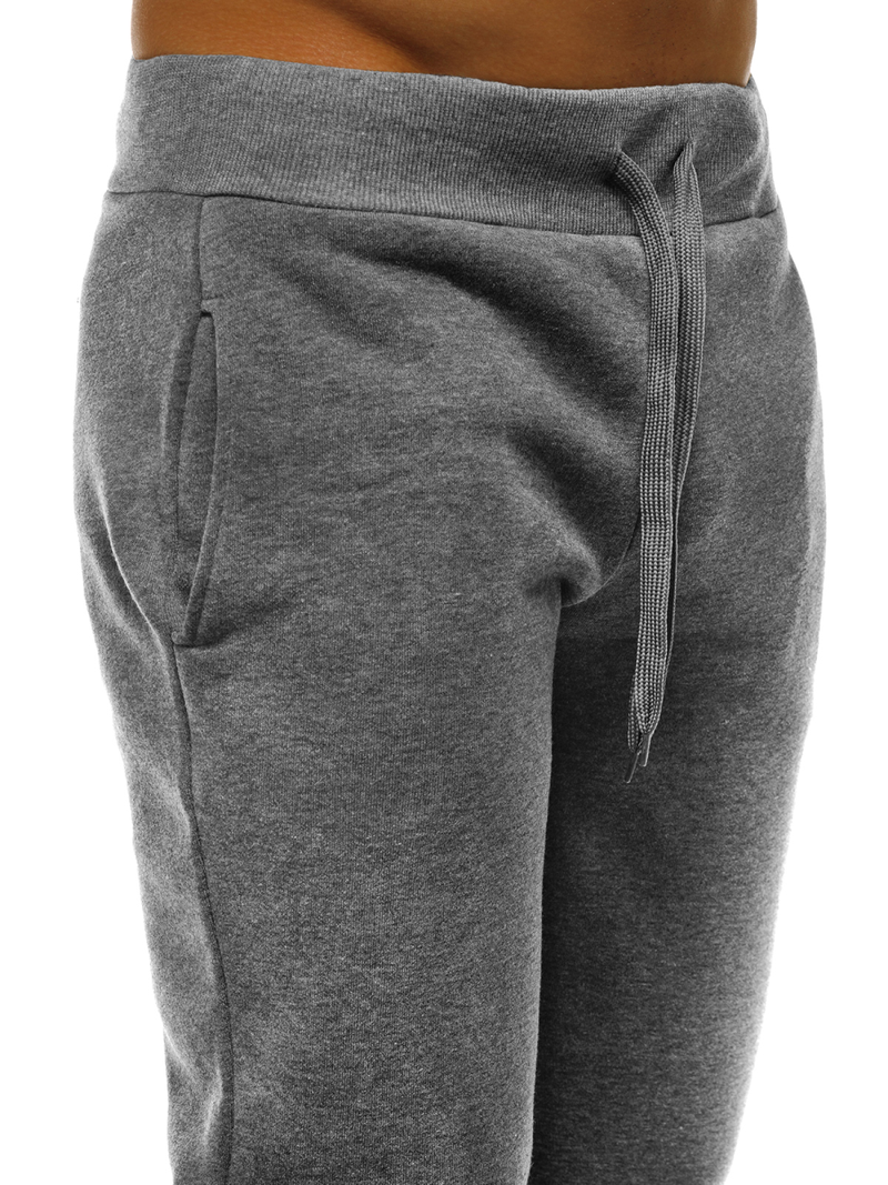 Мъжко долнище на анцуг тъмносиво OZONEE JS/YW006Z