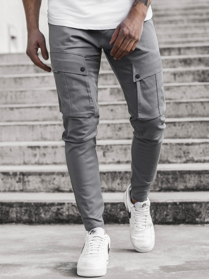 Мъжки панталони JOGGER сиво OZONEE A/1003