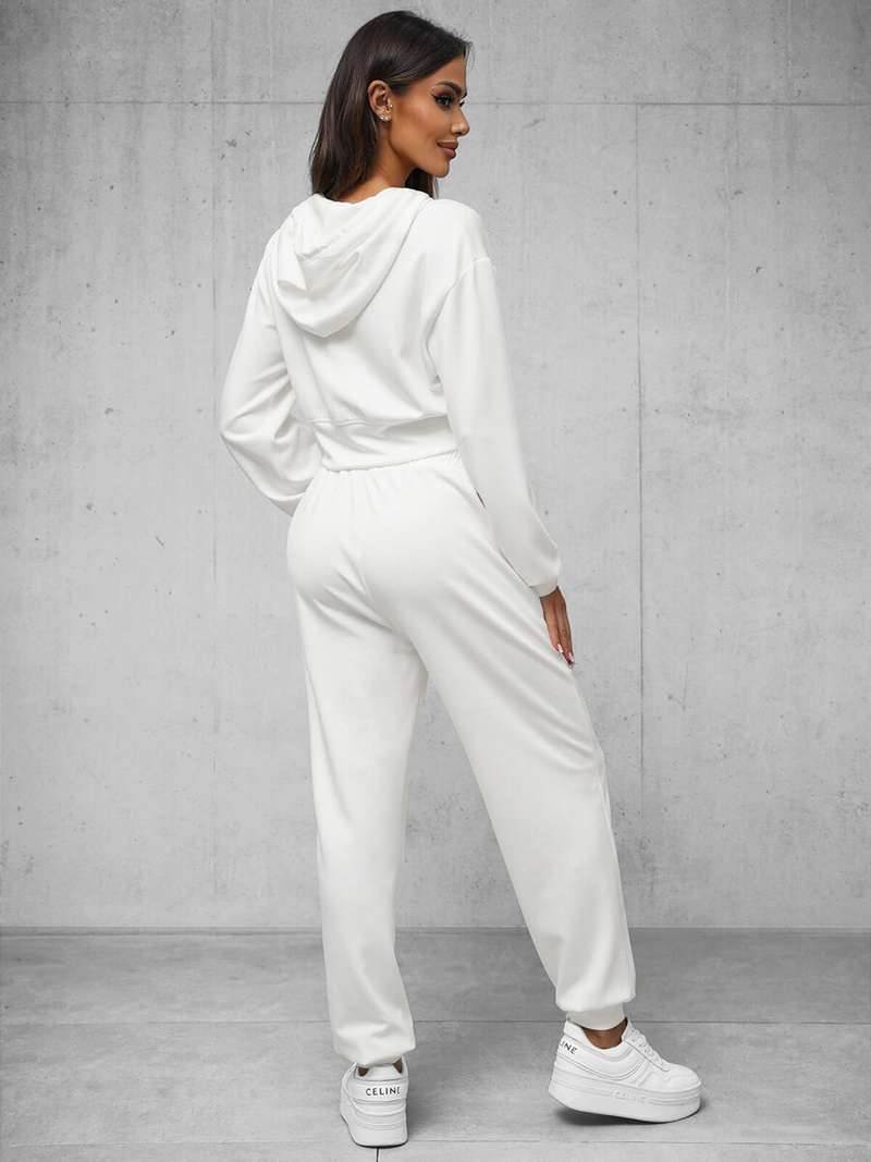 Дамски анцуг от две части бял OZONEE O/XYS3225