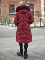 Дамско яке бордо OZONEE JS/5M3229/1Z