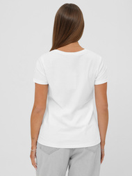 Дамска тениска бяло-бежов OZONEE JS/YJ77726