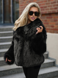 Дамско яке черно OZONEE JS/61M8515/392