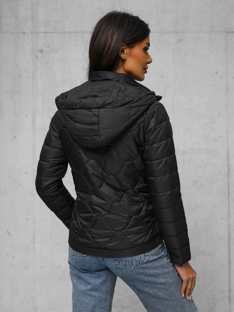 Дамско яке черна OZONEE JS/16M9239/392