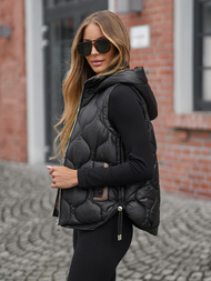 Жилетка суичър черна OZONEE O/5M3235/392