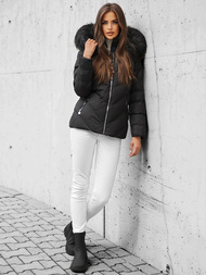 Дамско яке черно OZONEE JS/M727/392Z