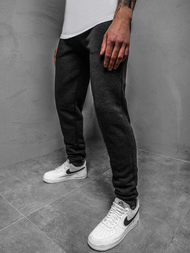 Мъжко долнище на анцуг графитно OZONEE JS/YW006Z