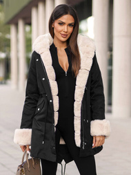 Дамско яке черна OZONEE JS/M763/392Z