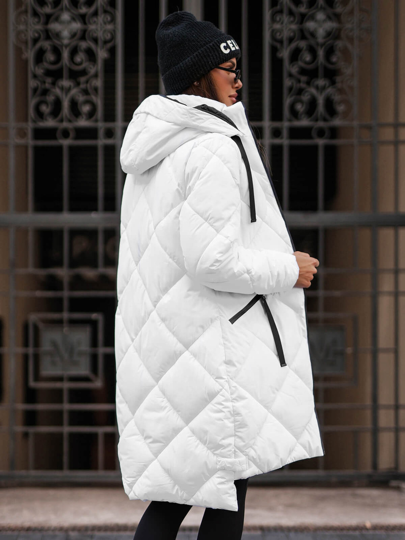 Дамско яке бял OZONEE JS/5M3168/281Z