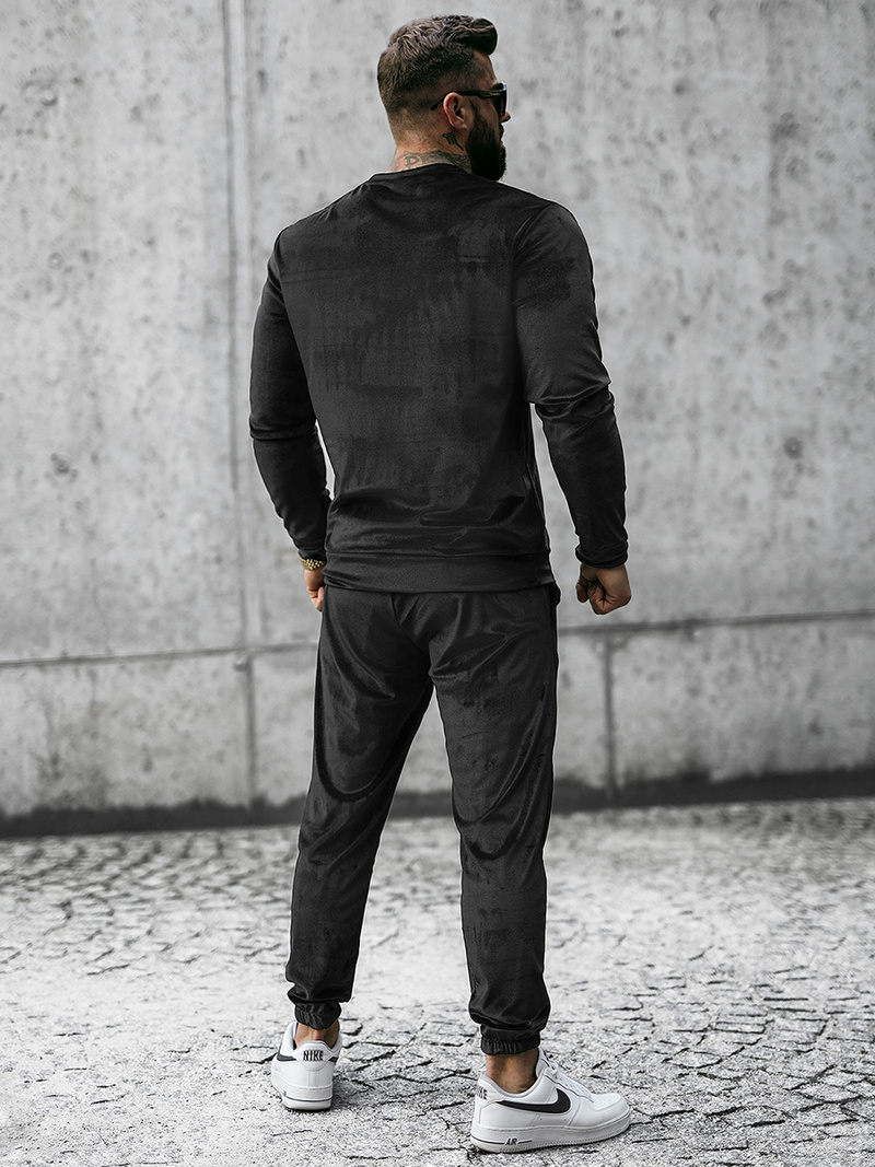 Мъжки спортен екип черен OZONEE O/D7516