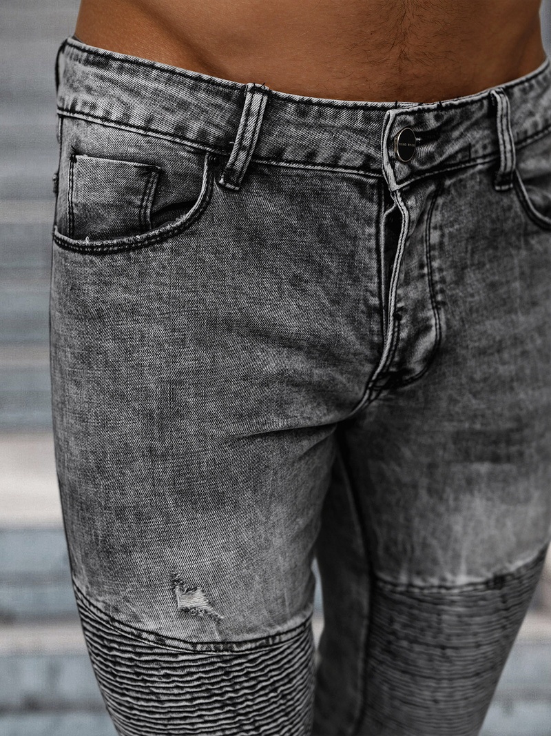 Мъжки дънки черни OZONEE NB/MP0069N