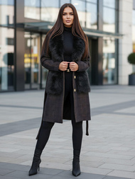 Дамско палто черен OZONEE JS/53M5200/1Z