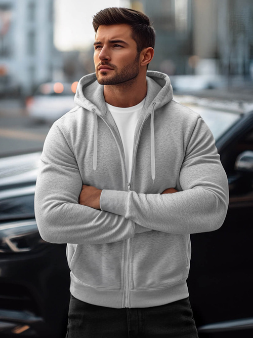 Мъжки суитшърт сив OZONEE JS/2008Z