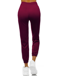 Дамски долнища на анцуг тъмно кестеняво OZONEE JS/1020/A6