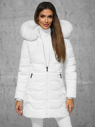 Дамско яке бял OZONEE JS/16M9121/281