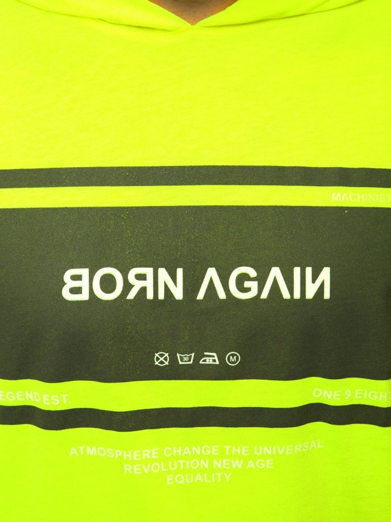 Мъжка тениска без ръкав жълт-неон OZONEE MACH/M1152Z