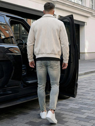 Мъжки дънки синьо OZONEE O/EM8886Z