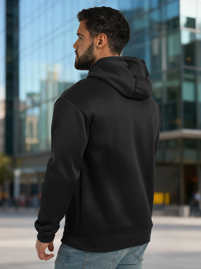 Мъжки суитшърт черно OZONEE JS/8B1983/3