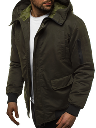 Мъжко яке тъмнозелена OZONEE JS/2019005