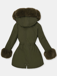 Дамско яке зелена OZONEE JS/16M9062/136