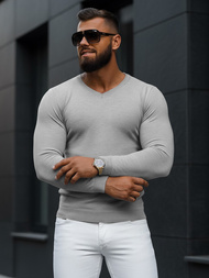 Мъжки пуловер сив OZONEE NB/MMB601/2Z