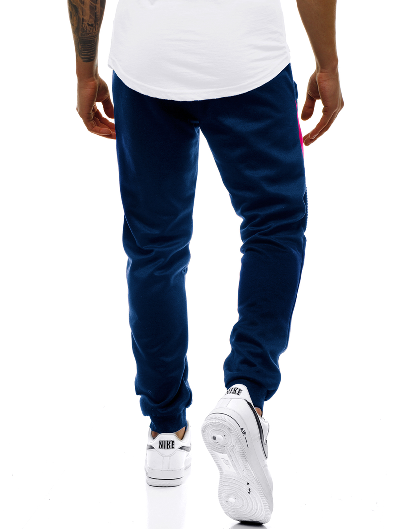 Мъжко долнище на анцуг тъмносиньо OZONEE JS/JZ11018