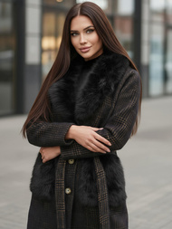 Дамско палто черен OZONEE JS/53M5200/1Z