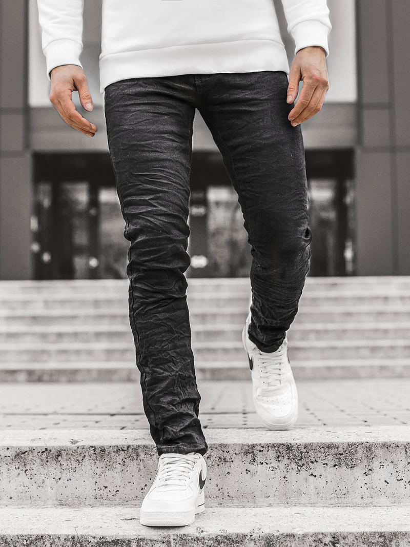 Мъжки панталони черни OZONEE V/1976