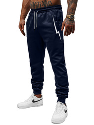 Мъжко долнище на анцуг тъмносиньо OZONEE JS/8K165