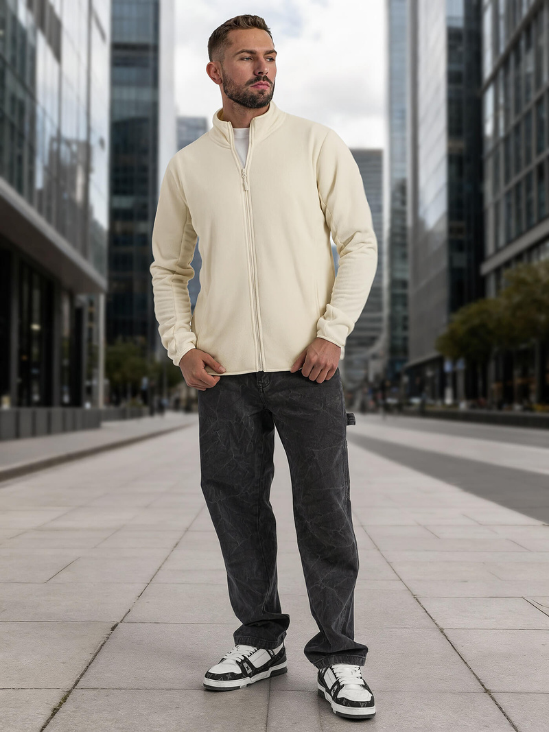 Мъжки суитшърт екрю OZONEE JS/HH016/1