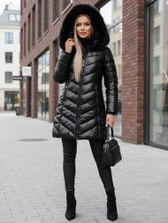 Дамско яке черна OZONEE JS/16M9100/392Z