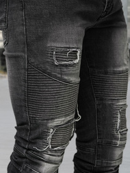 Мъжки дънки черни OZONEE NB/MP0142NZ