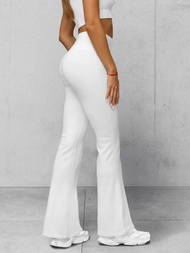 Дамски клин с широки крака бяло OZONEE JS/XY24016L