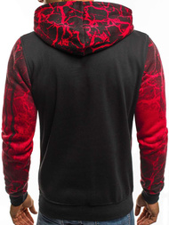 Мъжки суитшърт червен OZONEE JS/DD267Z