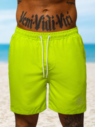 Мъжки плувни шорти жълт-неон OZONEE O/MTK4454