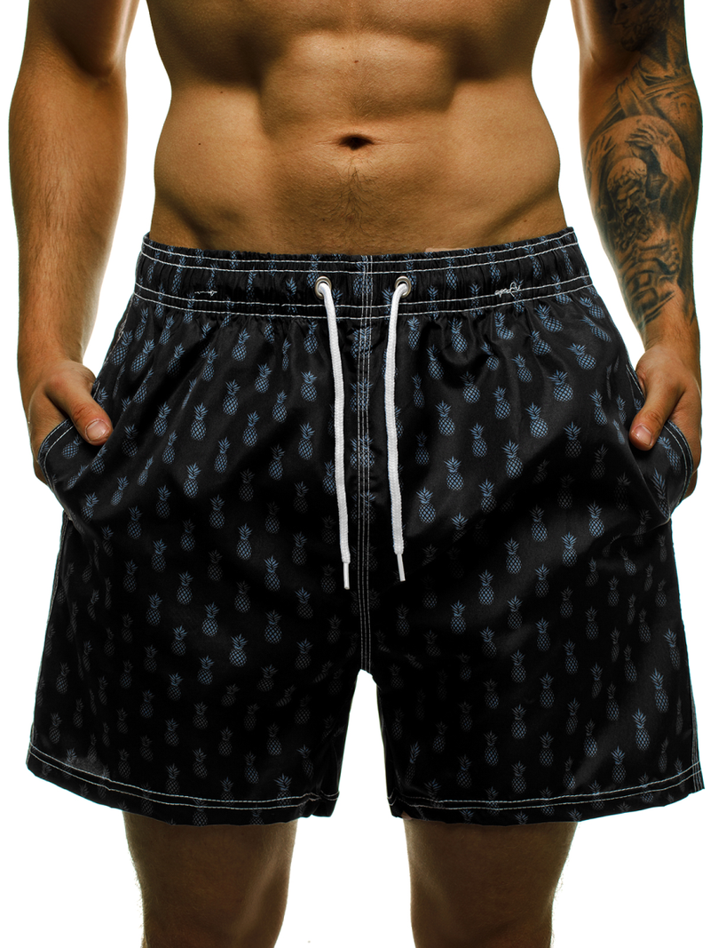 Мъжки плувни шорти черни OZONEE JS/ST021