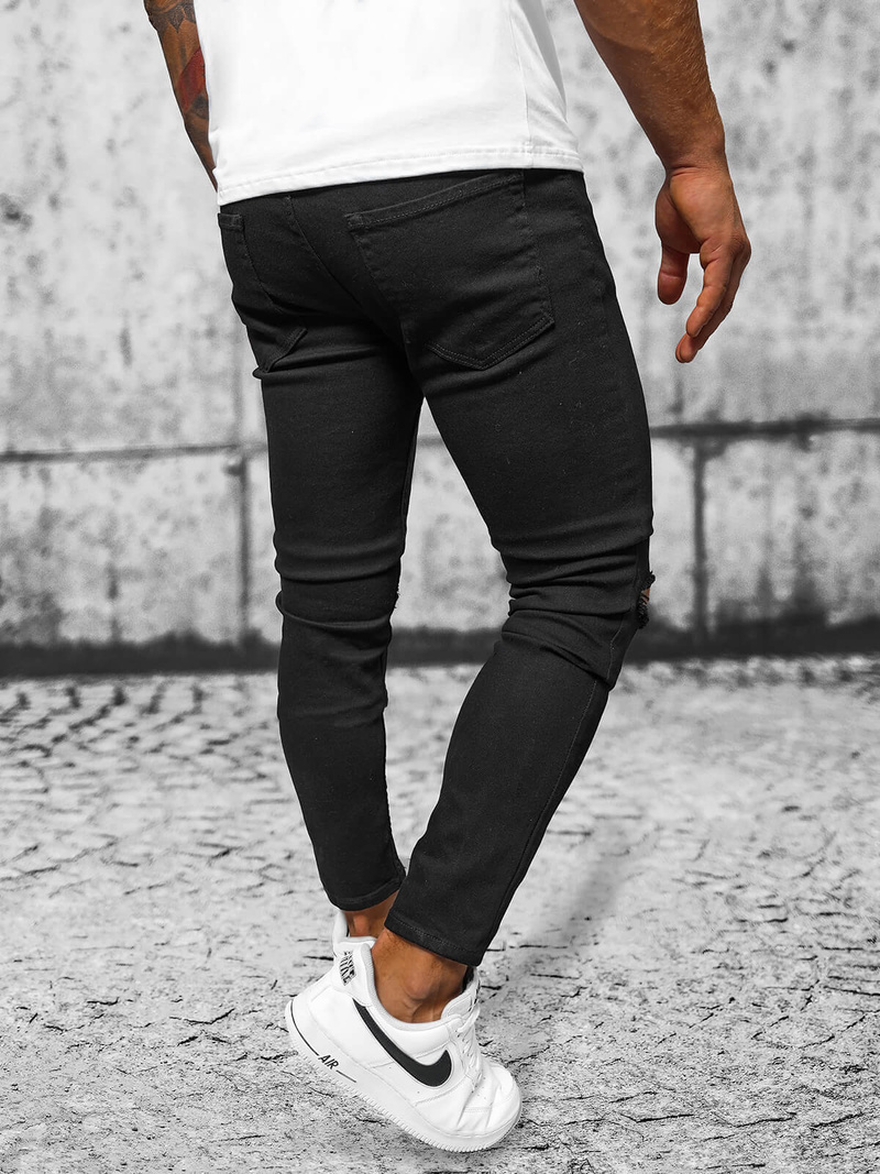 Мъжки дънки черни OZONEE E/5391/02