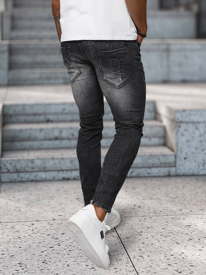 Мъжки дънки черни OZONEE NB/MP0070N