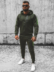 Мъжки спортен екип зелен OZONEE JS/C8118