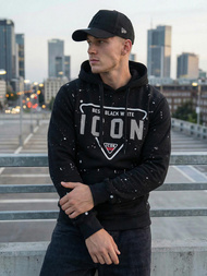 Мъжки суитшърт черно OZONEE JS/8B1737/3Z