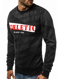 Мъжки суитшърт черен OZONEE JS/DD236