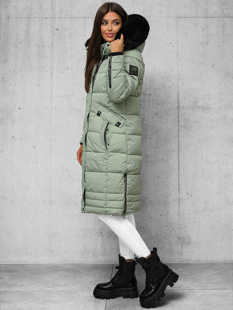 Дамско яке ментова OZONEE O/W377