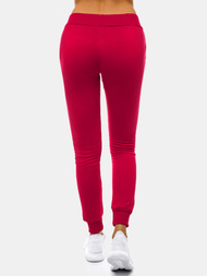 Дамски долнища на анцуг бордо OZONEE JS/CK01