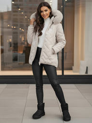 Дамско яке светлосива OZONEE JS/16M9296/280Z