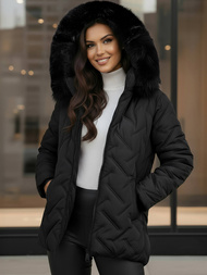 Дамско яке черно OZONEE JS/16M9296/392Z