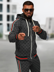 Мъжки спортен екип черен OZONEE O/FF5111AB