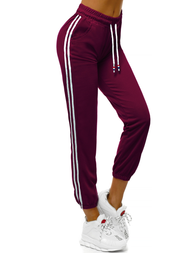 Дамски долнища на анцуг тъмно кестеняво OZONEE JS/1020/A6