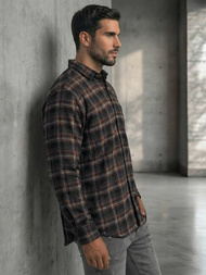 Мъжка риза тъмносиньо OZONEE V/V177Z