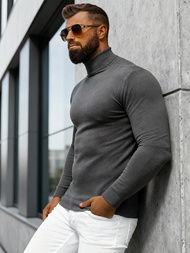 Мъжки пуловер графитен OZONEE NB/MMB600/3Z