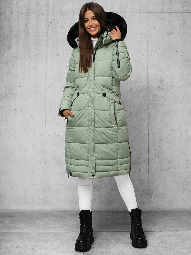 Дамско яке ментова OZONEE O/W377