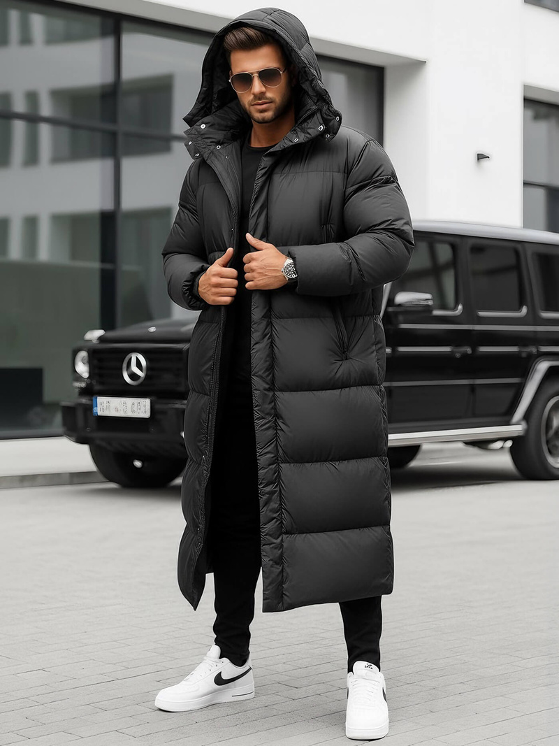 Мъжко яке черно OZONEE O/M3202Z